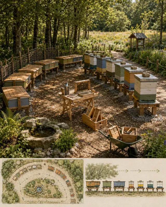 Apiary Beehive Yard Generator