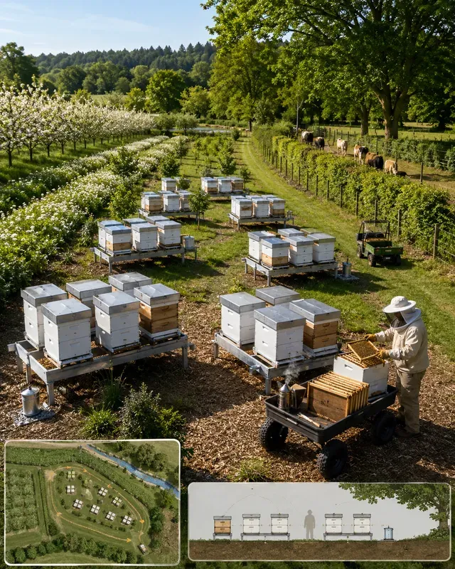 Apiary Beehive Yard Generator