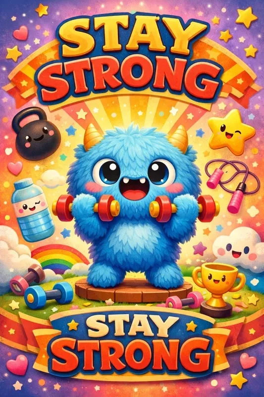 Cute Cartoon Motivational Posters