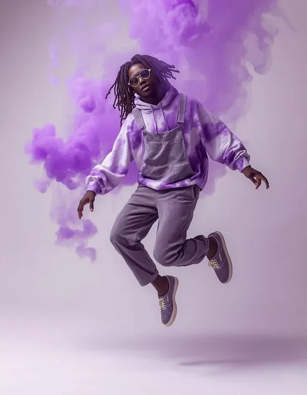 Dynamic 90s Streetwear Midair Portraits