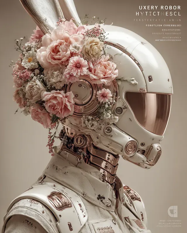 Cyber Floral Fashiontech Portraits