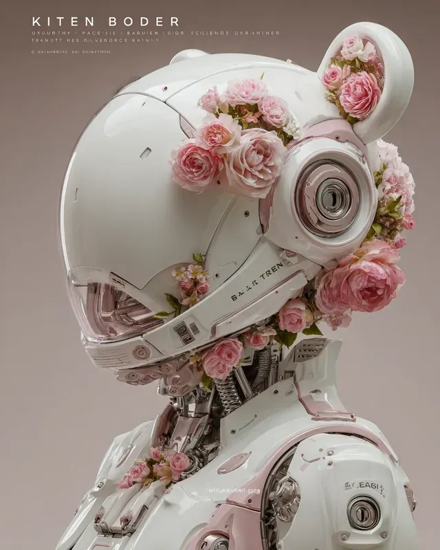 Cyber Floral Fashiontech Portraits