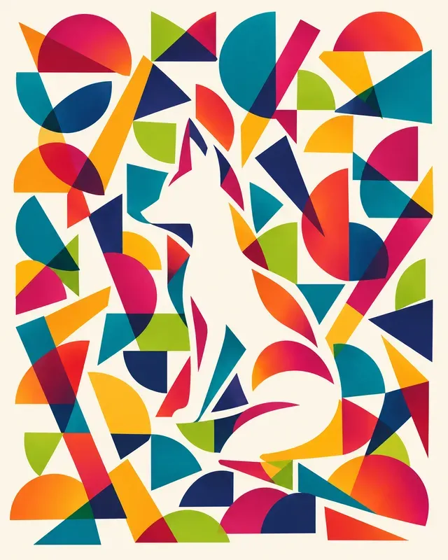 Wall Art Hidden Rainbow Animals