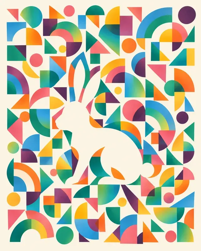 Wall Art Hidden Rainbow Animals