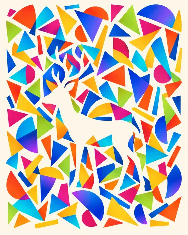 Wall Art Hidden Rainbow Animals