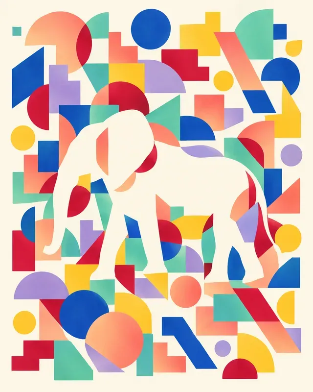 Wall Art Hidden Rainbow Animals
