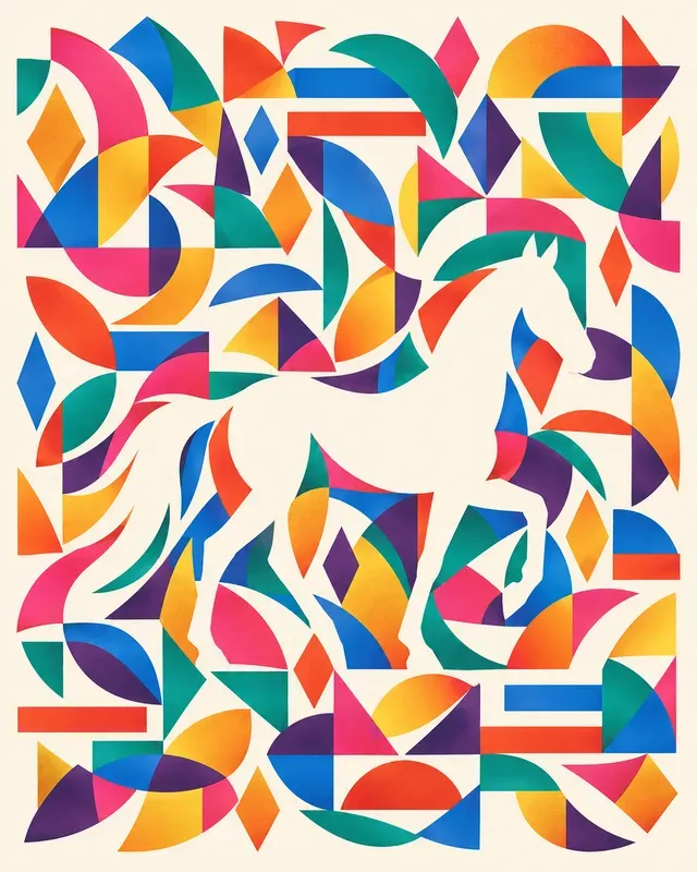 Wall Art Hidden Rainbow Animals