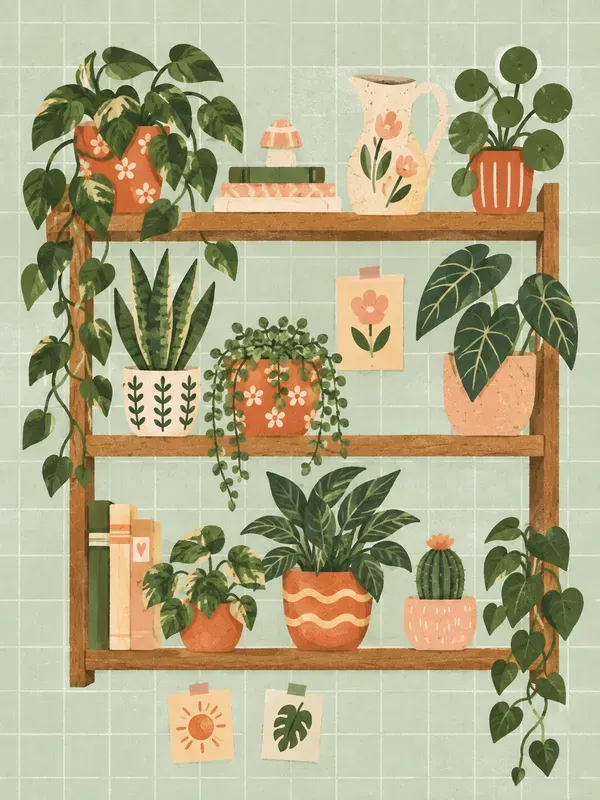 Grainy Pastel Pop Vector Illustrations