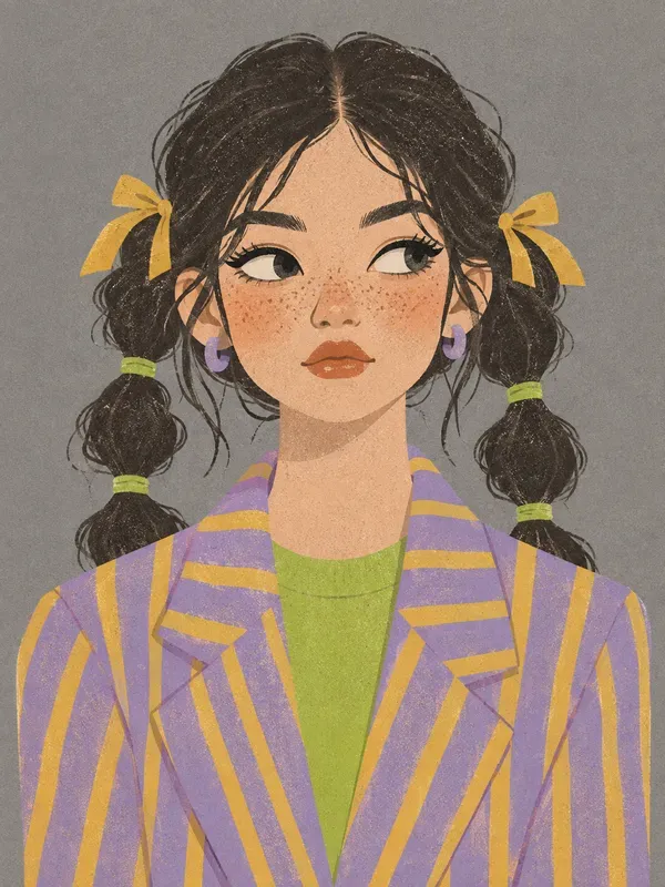 Grainy Pastel Pop Vector Illustrations