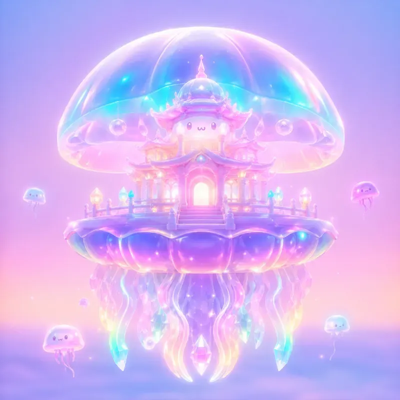 Pastel Neon Dreamcore Style