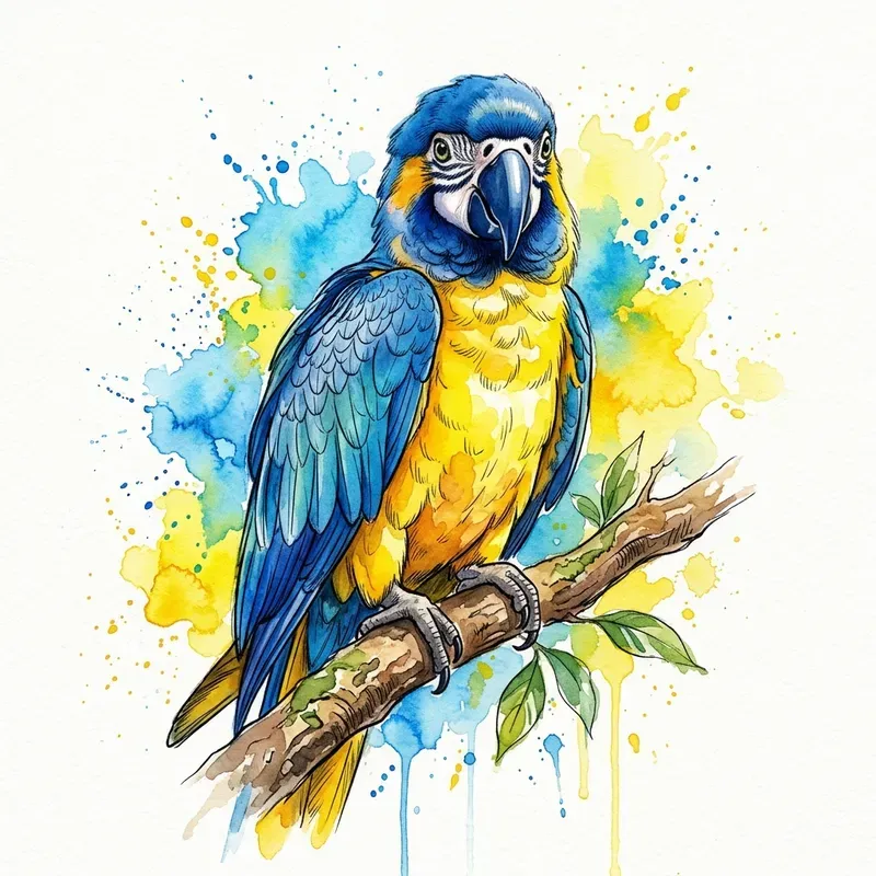Cinematic Watercolor Wildlife