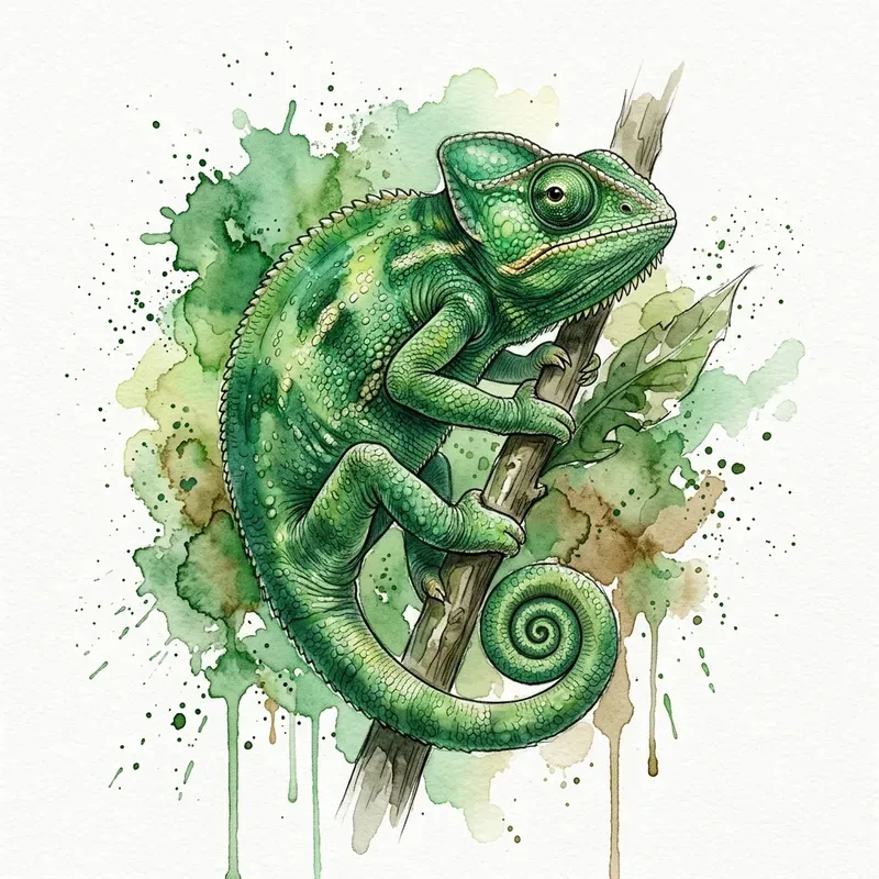 Cinematic Watercolor Wildlife