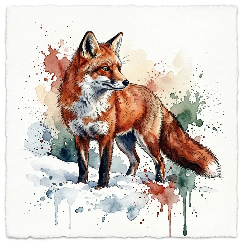 Cinematic Watercolor Wildlife
