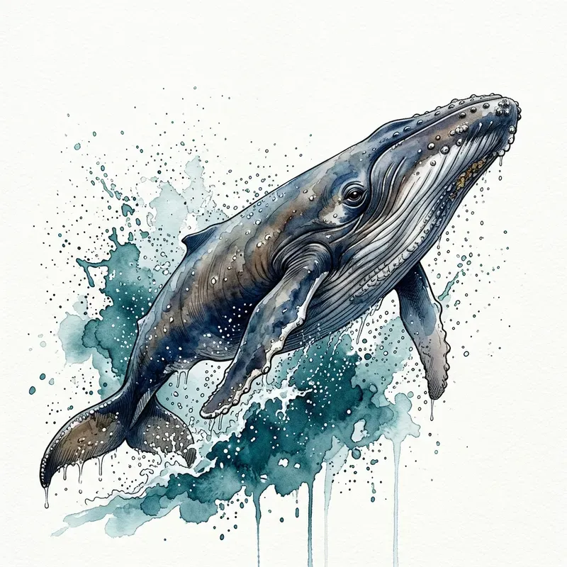 Cinematic Watercolor Wildlife