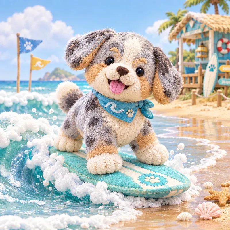 Cute Summer Dog Plushies