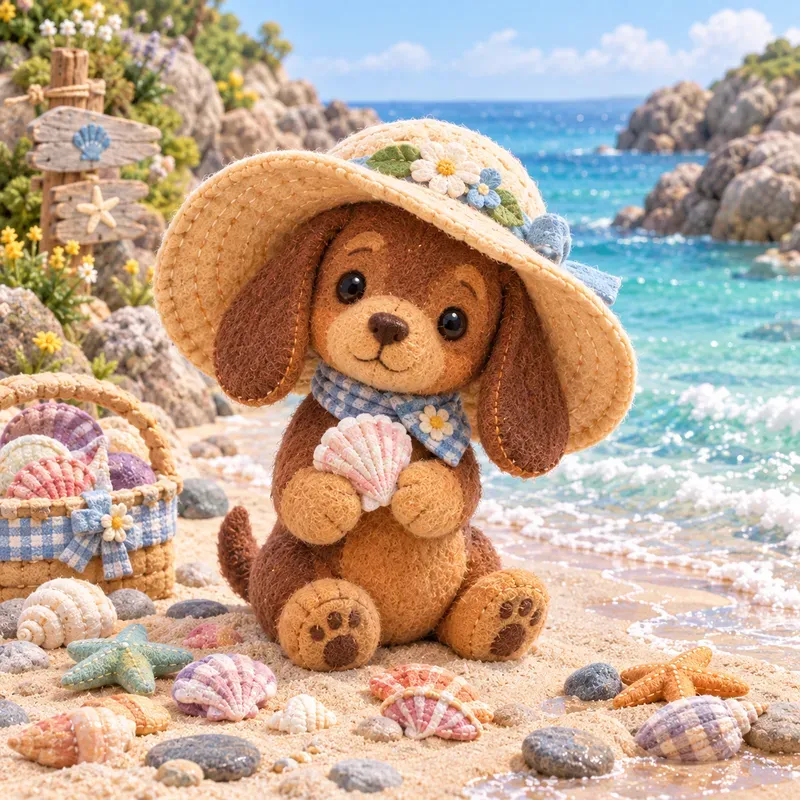 Cute Summer Dog Plushies
