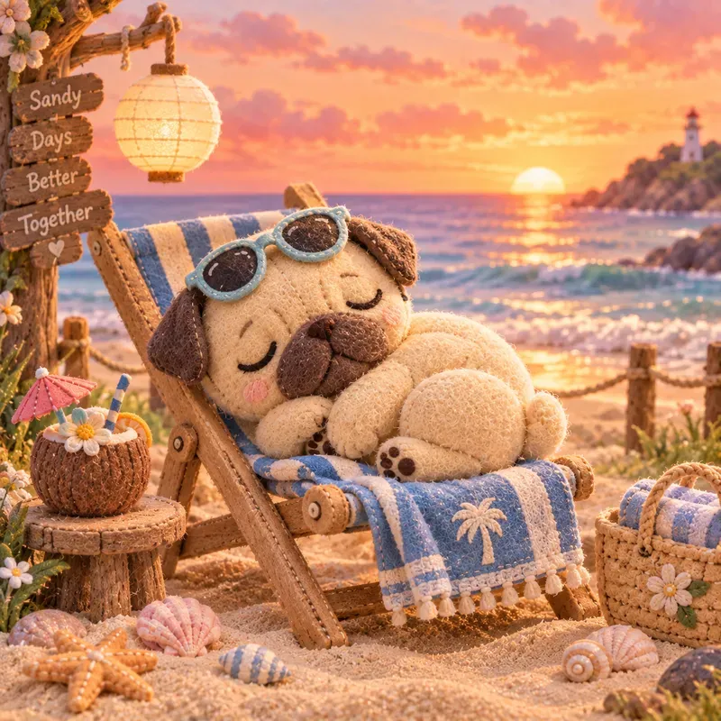 Cute Summer Dog Plushies