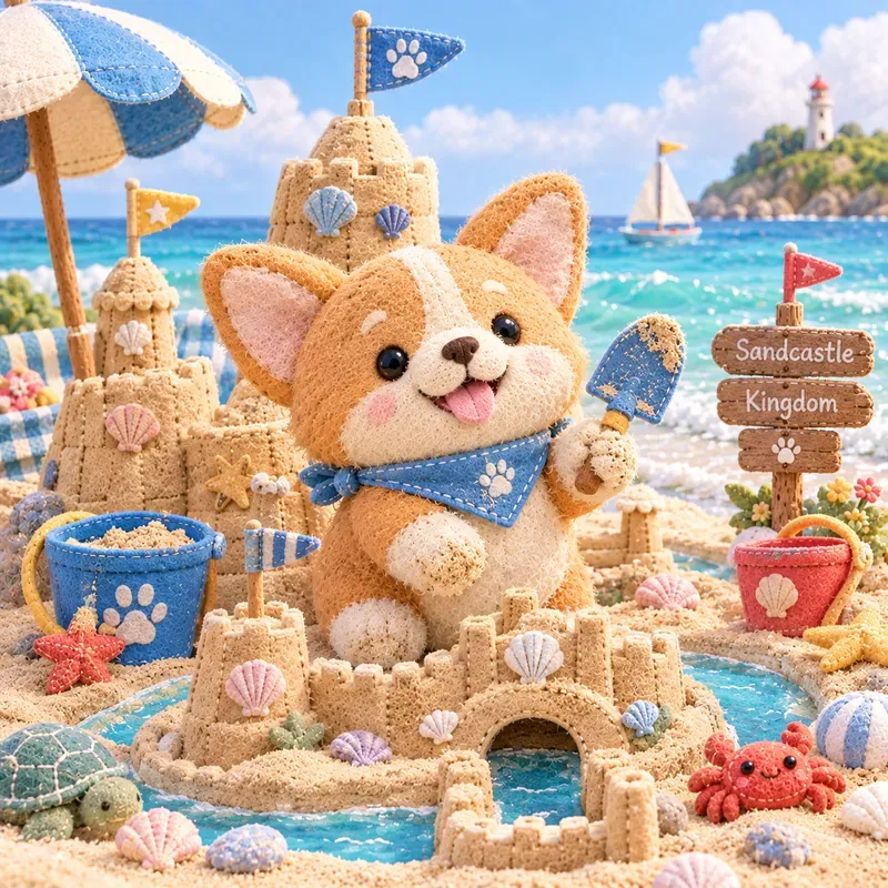 Cute Summer Dog Plushies