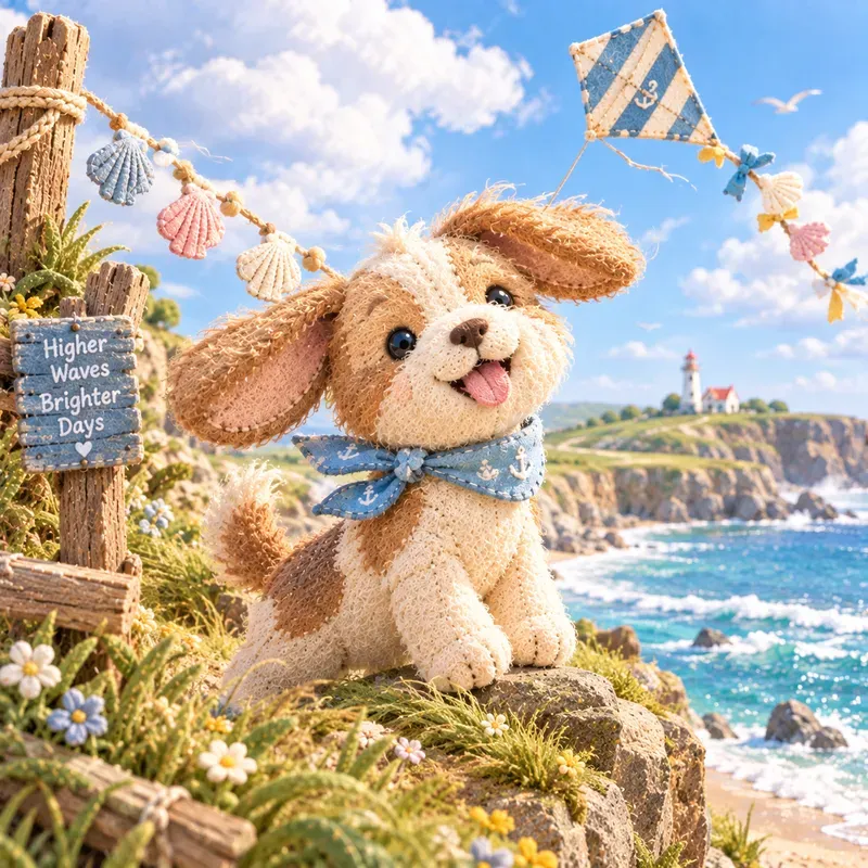Cute Summer Dog Plushies