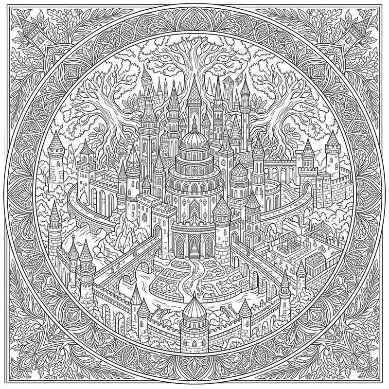 Fantasy Kingdom Mandala Generator