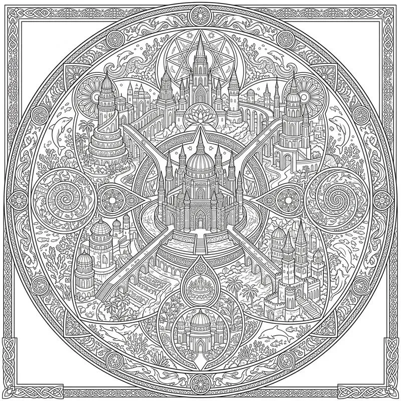 Fantasy Kingdom Mandala Generator