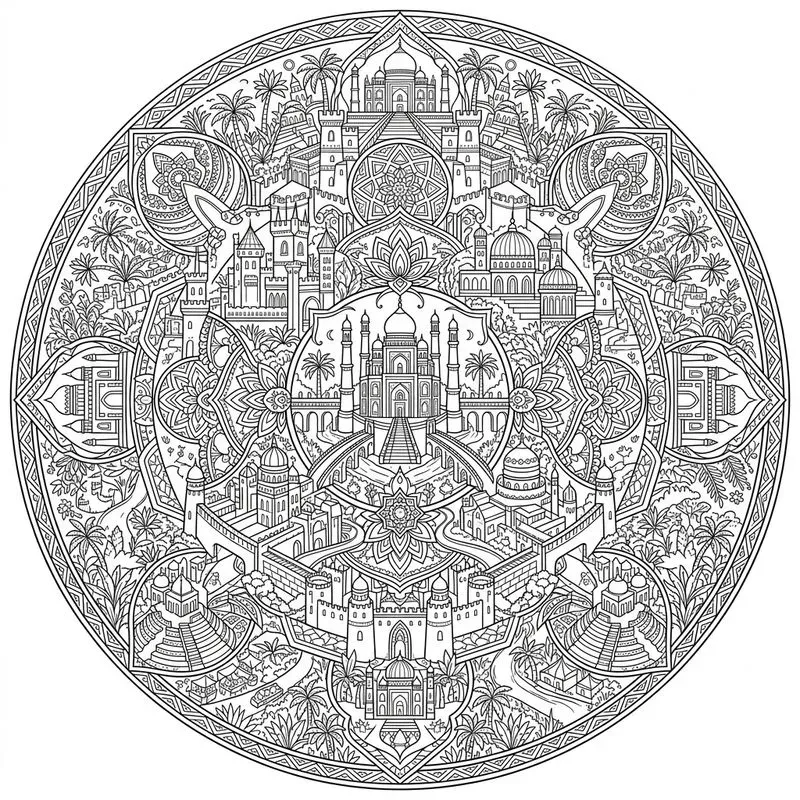 Fantasy Kingdom Mandala Generator