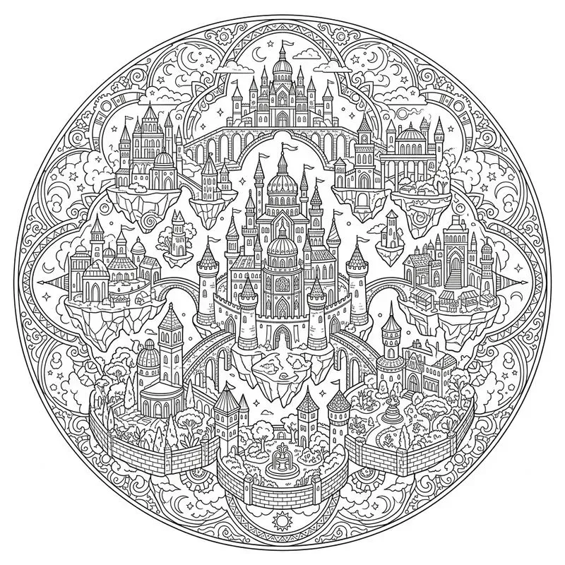 Fantasy Kingdom Mandala Generator