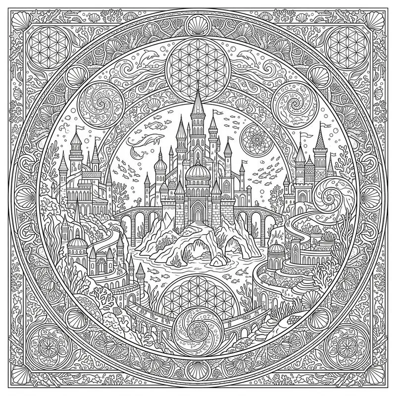 Fantasy Kingdom Mandala Generator