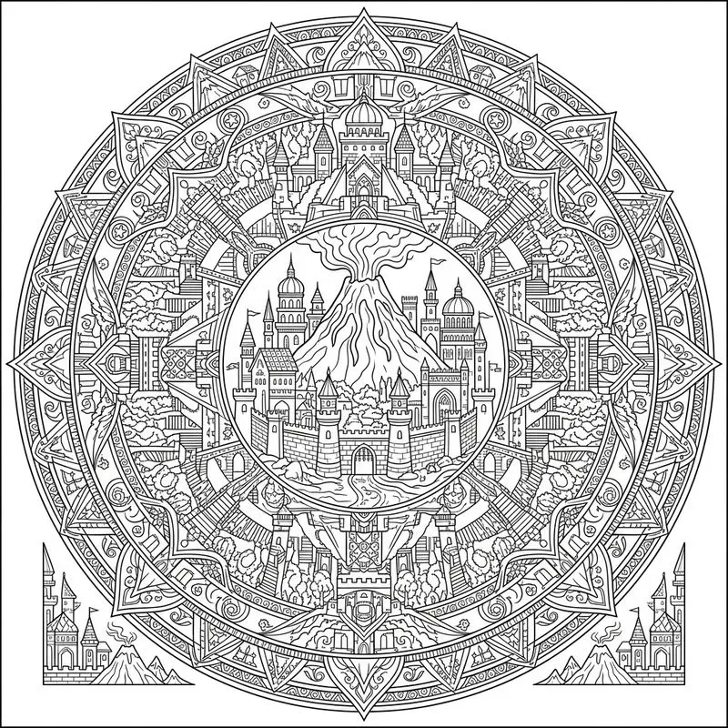 Fantasy Kingdom Mandala Generator