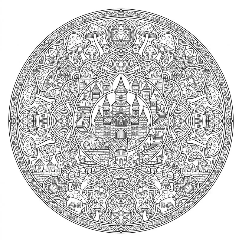 Fantasy Kingdom Mandala Generator
