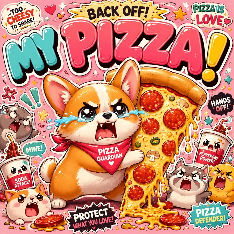 Cute Crybaby Food Chaos Posters