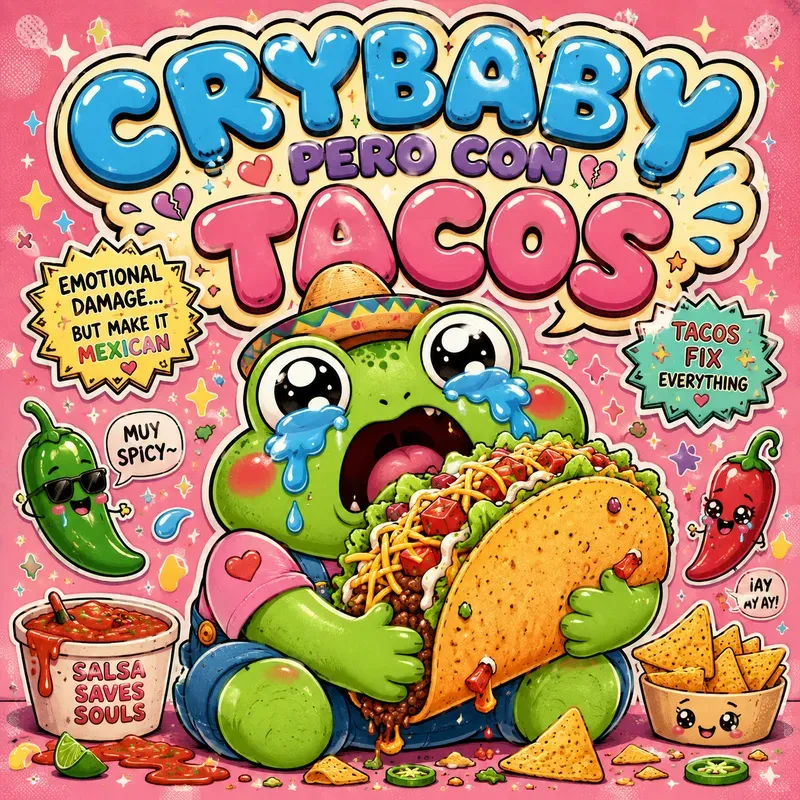 Cute Crybaby Food Chaos Posters