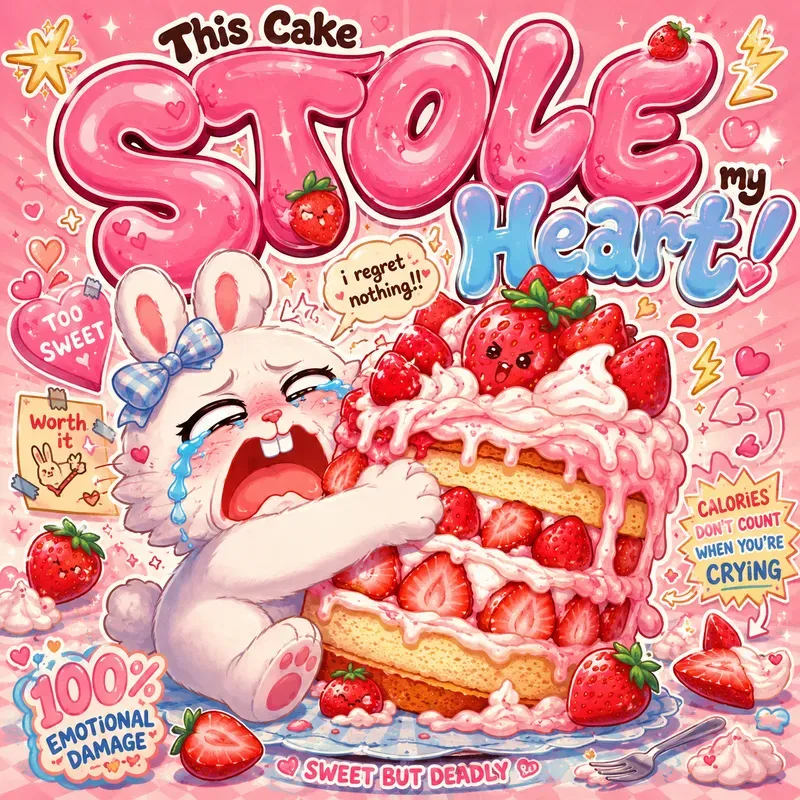 Cute Crybaby Food Chaos Posters
