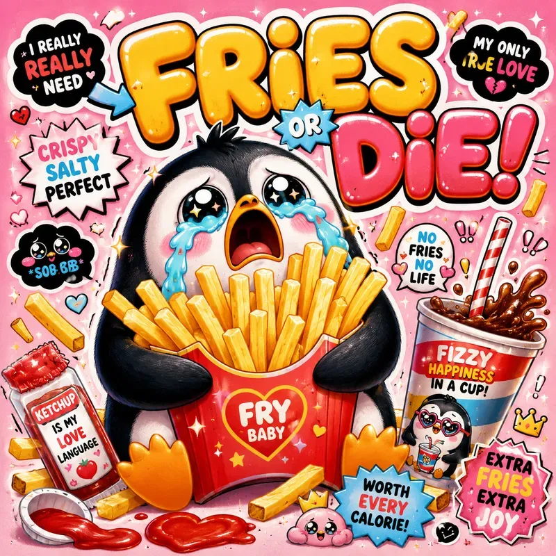 Cute Crybaby Food Chaos Posters