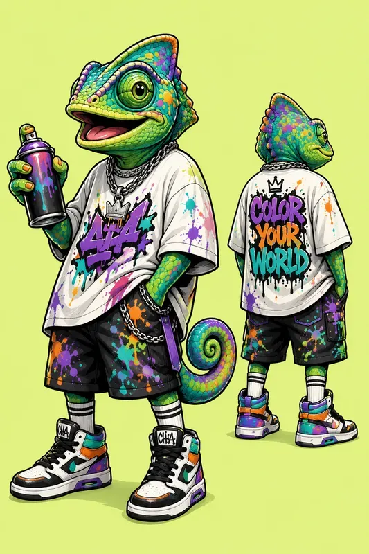 Cool Cartoon Street Mascots