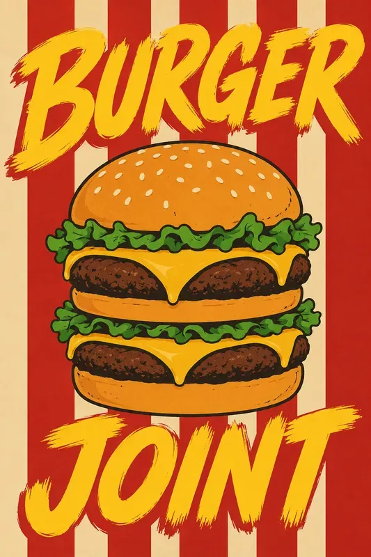 Retro Pop Art Kitchen Posters