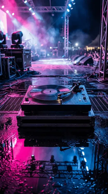 Neon Pulse Industrial Instrument Stages