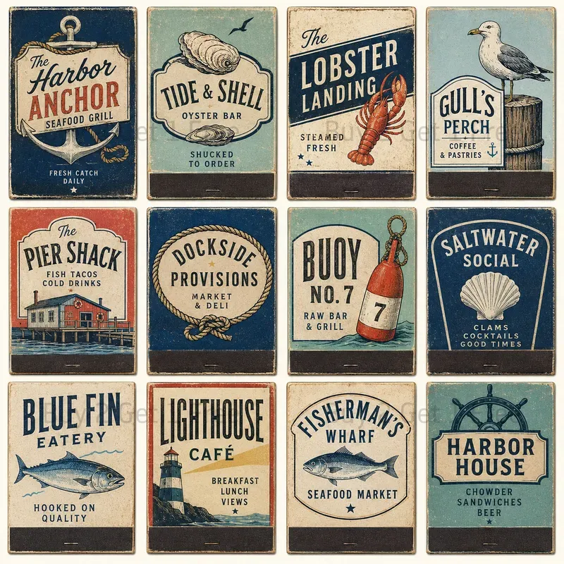 Western Advertising Matchbook Covers