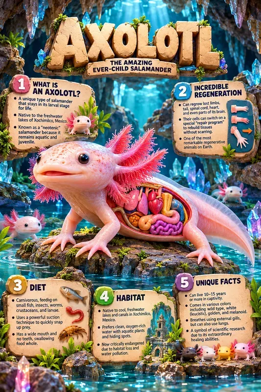 3D Anatomical Animal Infographic Posters