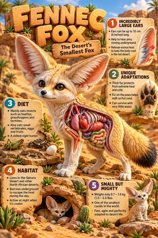 3D Anatomical Animal Infographic Posters
