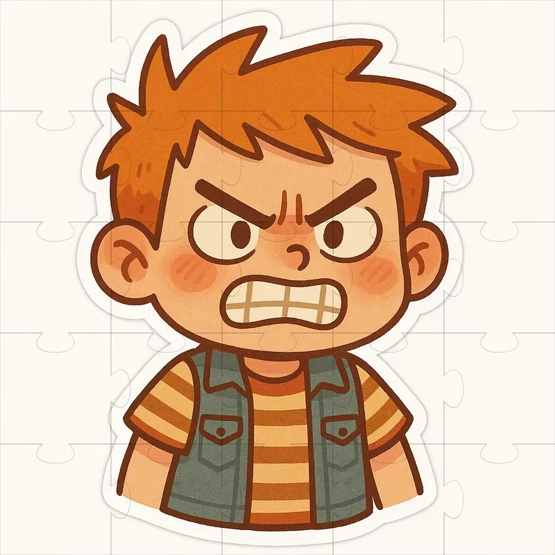 Cute Expression Character Stickers