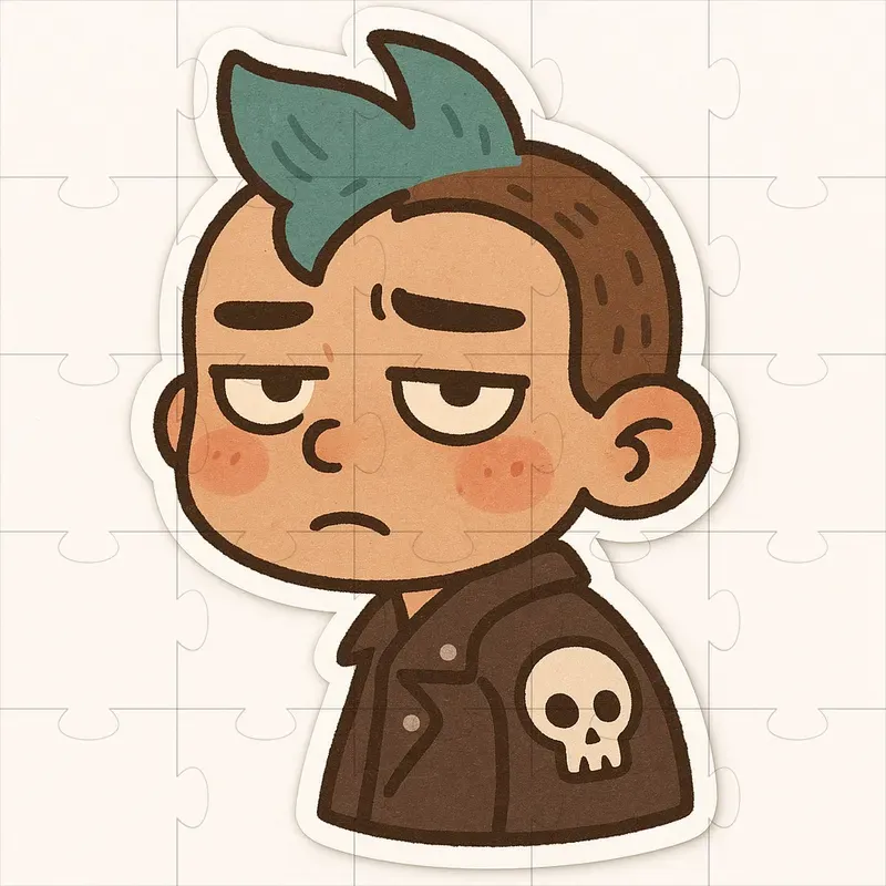 Cute Expression Character Stickers