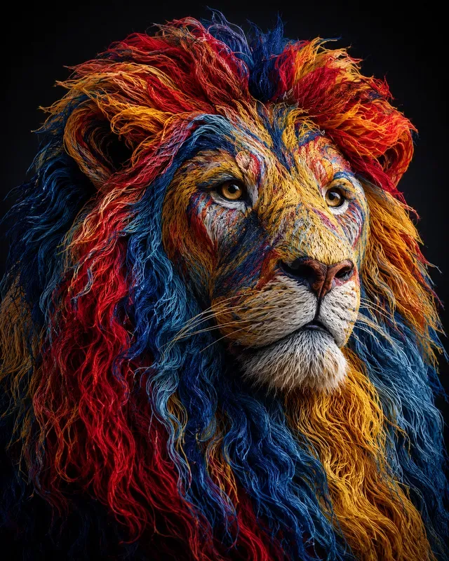 Colorful Animal And Bird Portraits