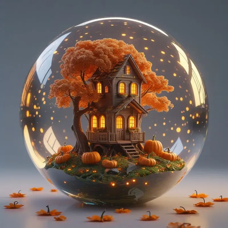 3D Miniature Cozy Terrarium Globes