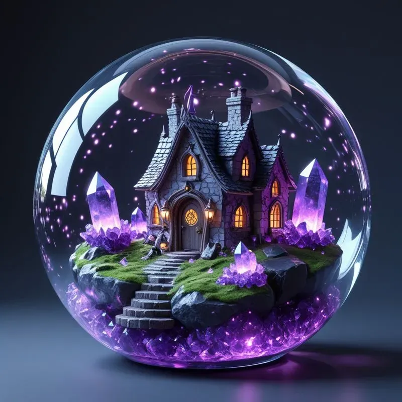 3D Miniature Cozy Terrarium Globes
