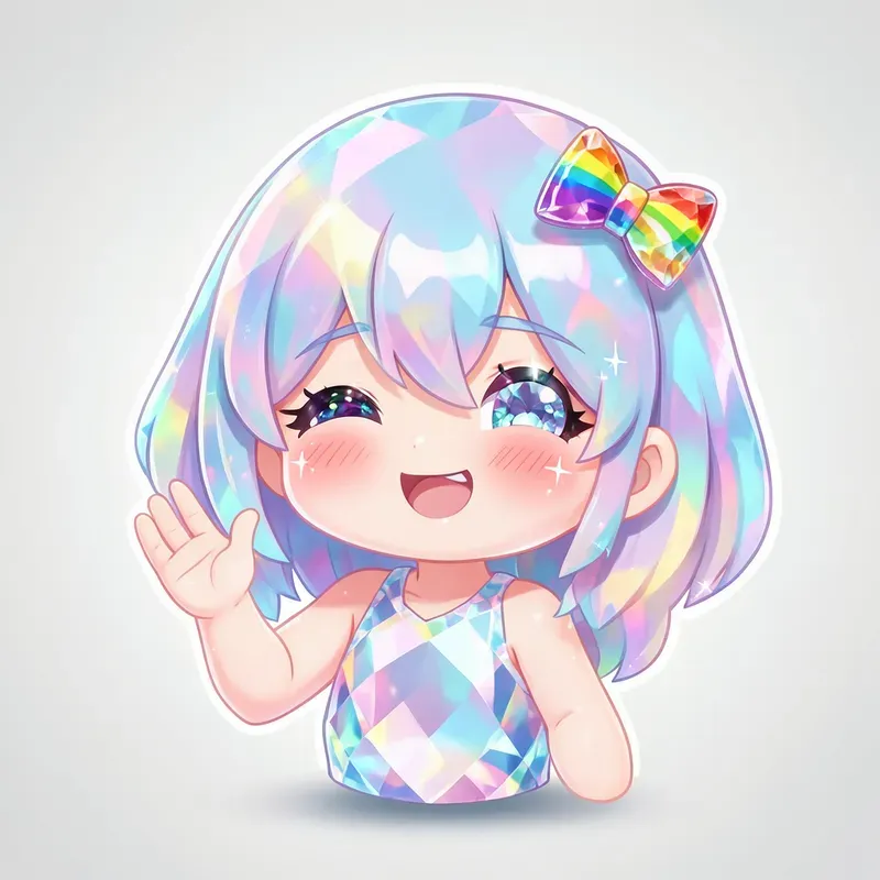 Kawaii Crystal Characters