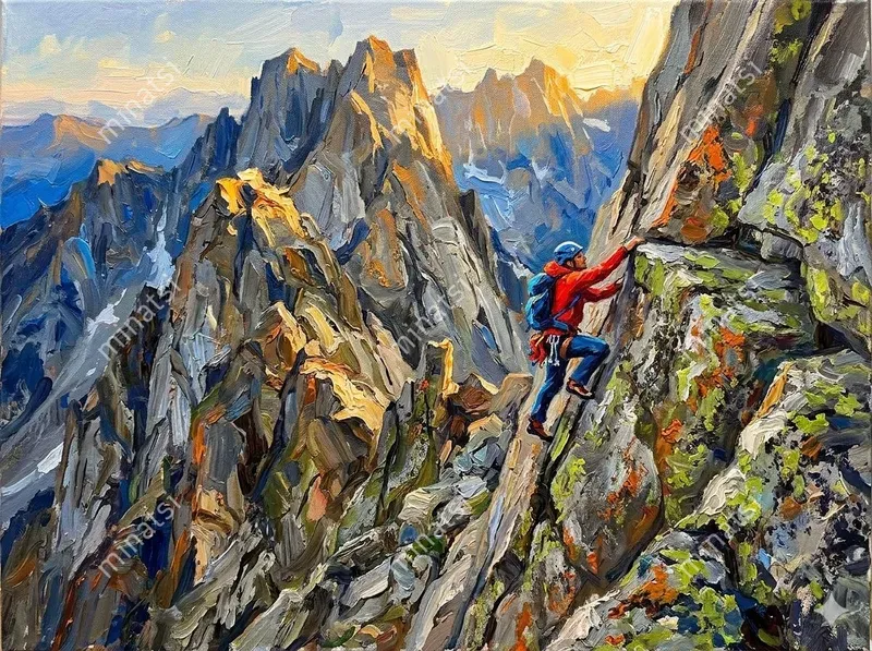 Impressionist Impasto Oil Painting Art