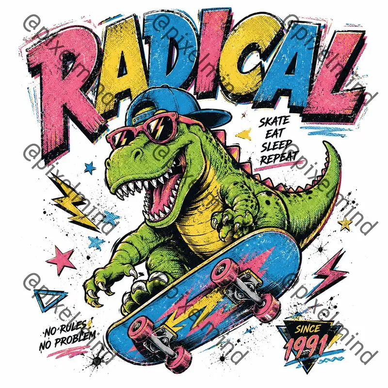 Vintage 90s Graphic Tshirt Generator