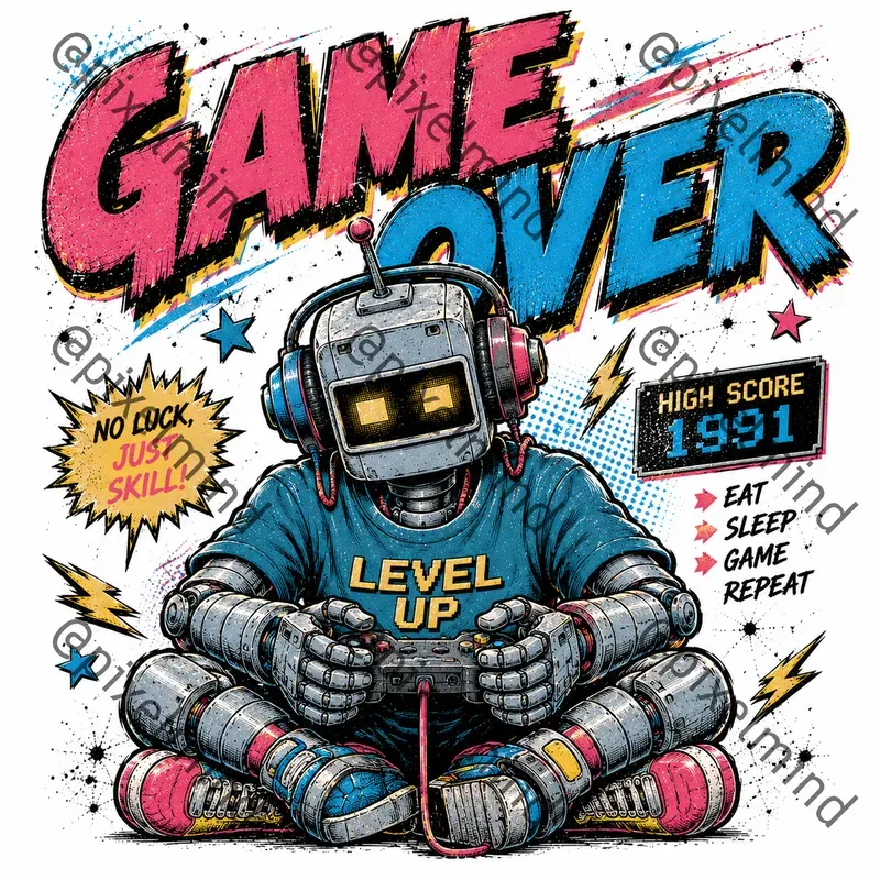 Vintage 90s Graphic Tshirt Generator