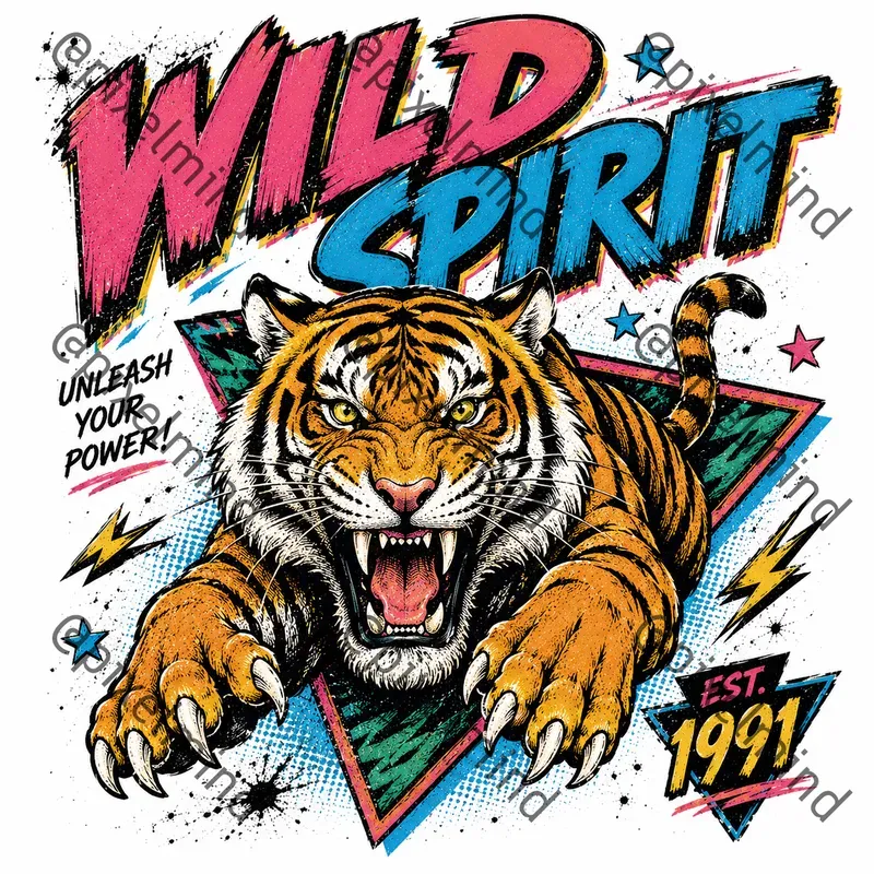 Vintage 90s Graphic Tshirt Generator